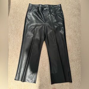 J crew faux leather pants size 32